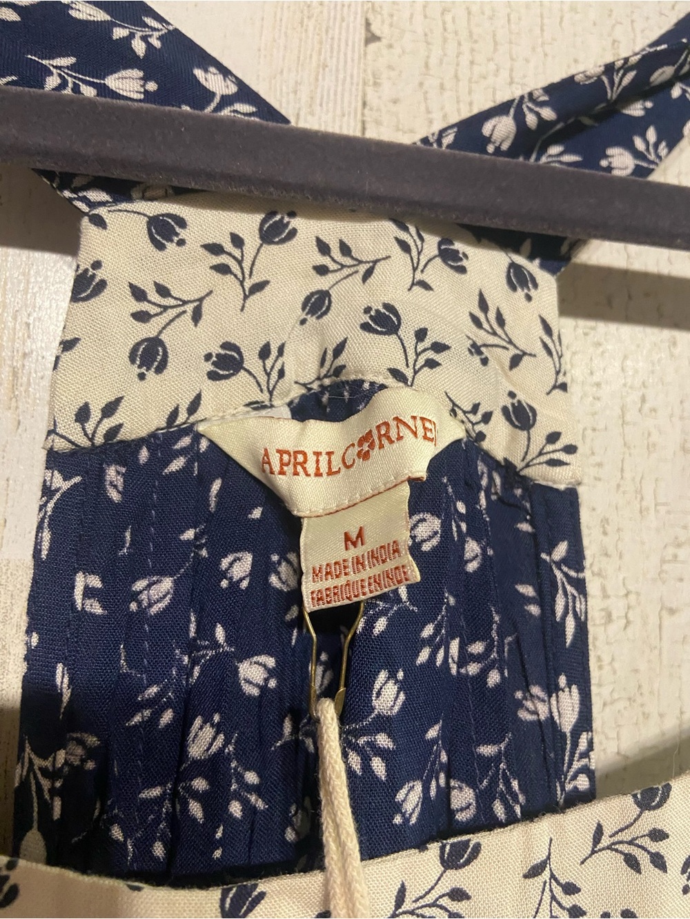 NWT April Cornell Ditsy Tulip Artist Pinafore Midi Dress - Picture 6 of 9